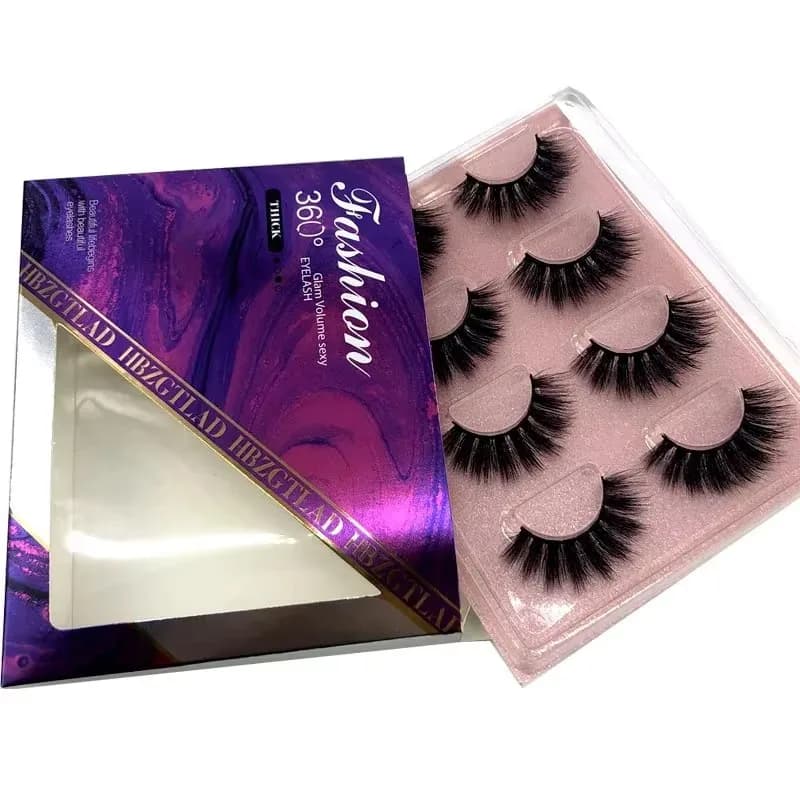 HBZGTLAD Faux Cils 3D en Vison 100% Sans Cruauté Animale, Cils Spectaculaires Réutilisables Naturels