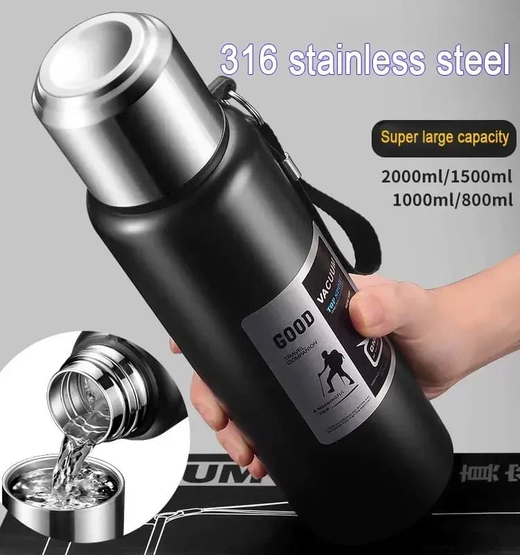 Gobelet Thermos froid de grande capacité, en acier inoxydable, isolé, pour thé, café, bouteille d'ea