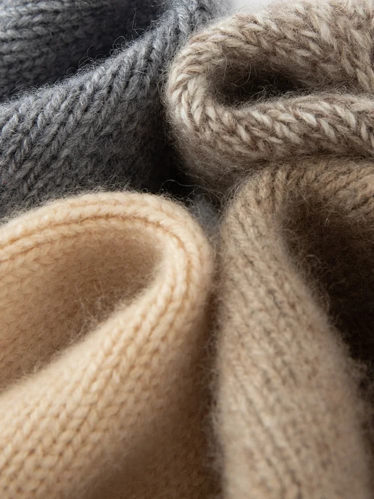 Chapeau tricoté de luxe en cachemire 100% pour hommes et femmes, unisexe, chaud, décontracté, couleu