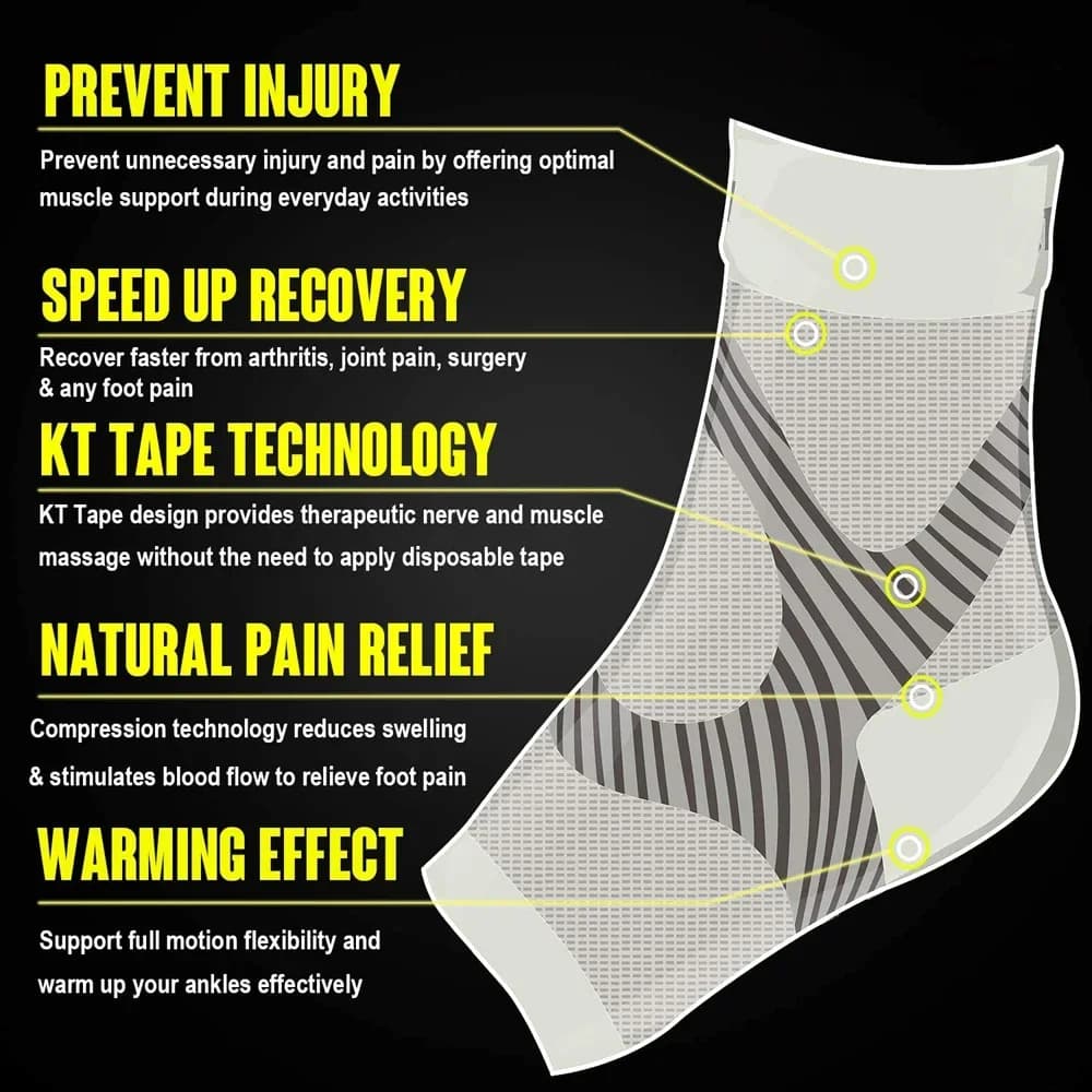 Attelle de fasciite plantaire, 1 paire, chaussettes de Compression nocturne, Supports de talon pour 