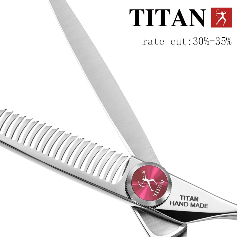 TITAN ciseaux de coiffeur professionnels ciseaux de coiffeur coupe de cheveux ensemble d'amincisseme