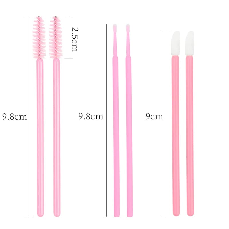Kit de fournitures d'extension de cils, 200 pièces, bobines de cils jetables, brosses, Micro coton-t