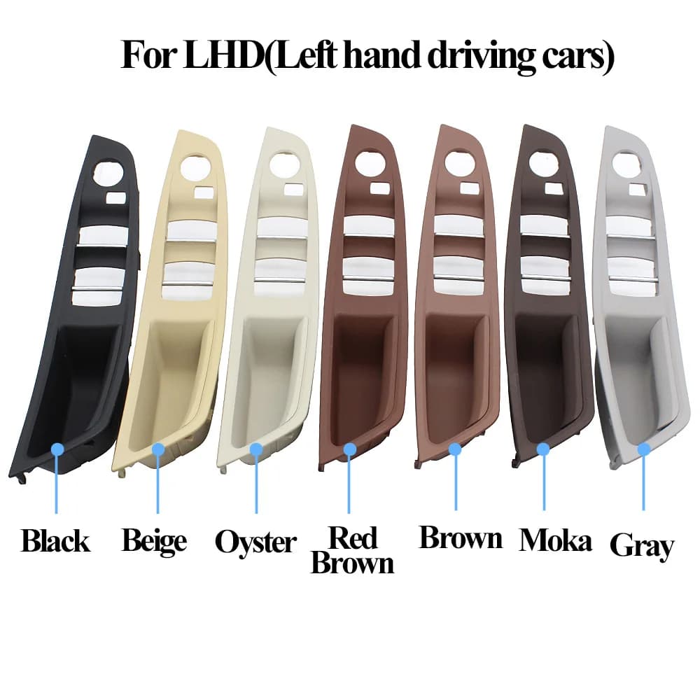 Couvercle de panneau de poignée de porte d'accoudoir côté conducteur LHD RHD, pour BMW série 5 F10 F