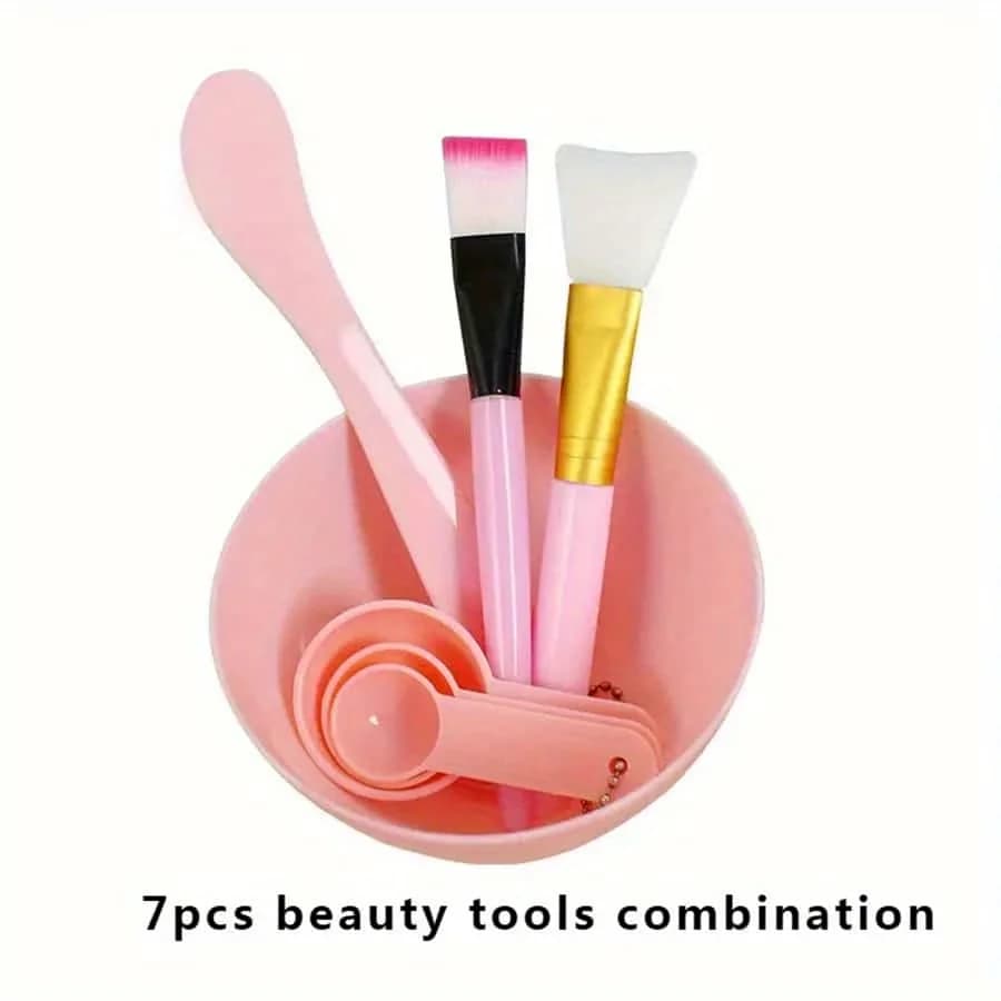 Outils de mélange de masques faciaux à faire soi-même, applicateur Facial, spatule, bol, cuillères, 