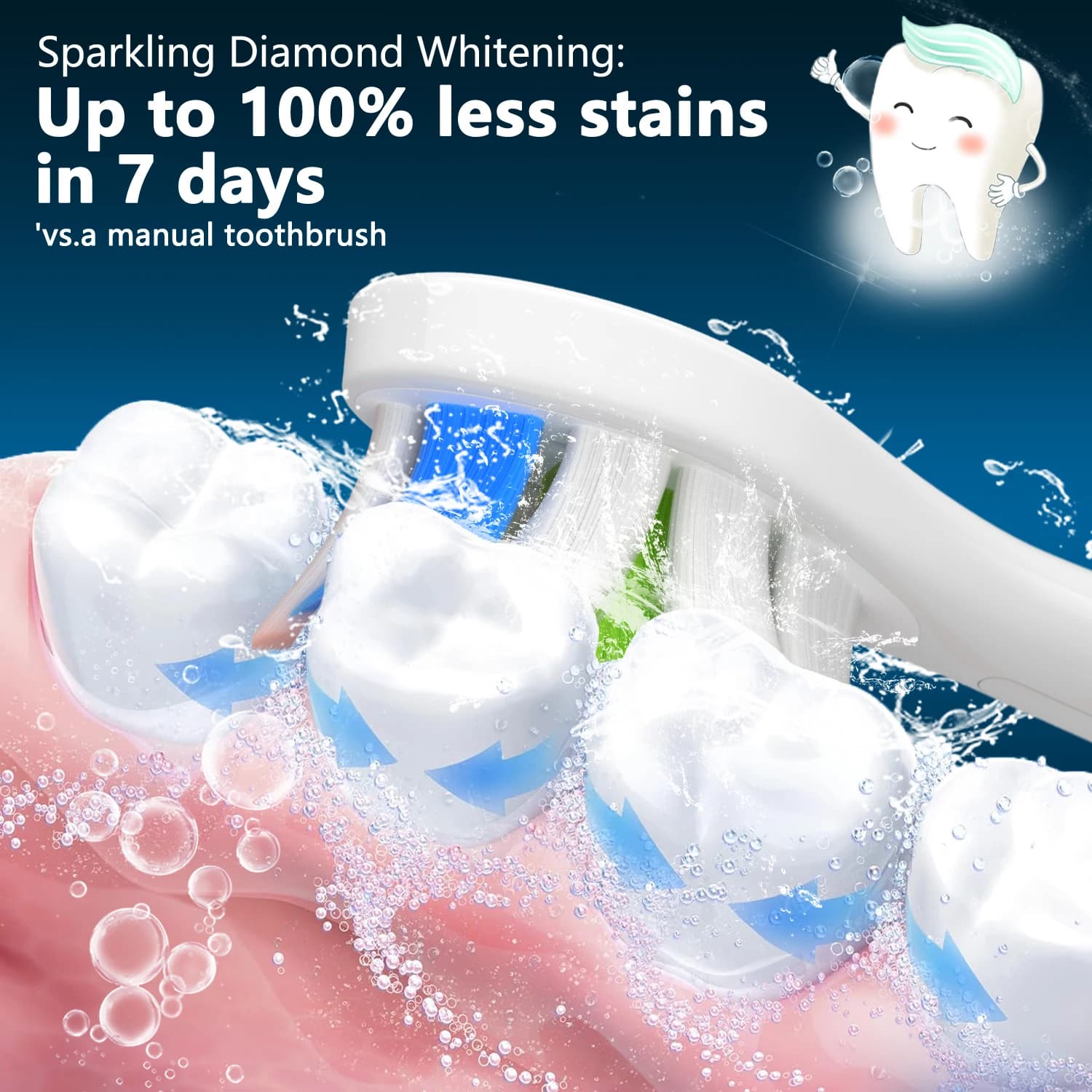 Têtes de brosse à dents de rechange pour têtes de rechange Phlips, tête de brosse à dents électrique