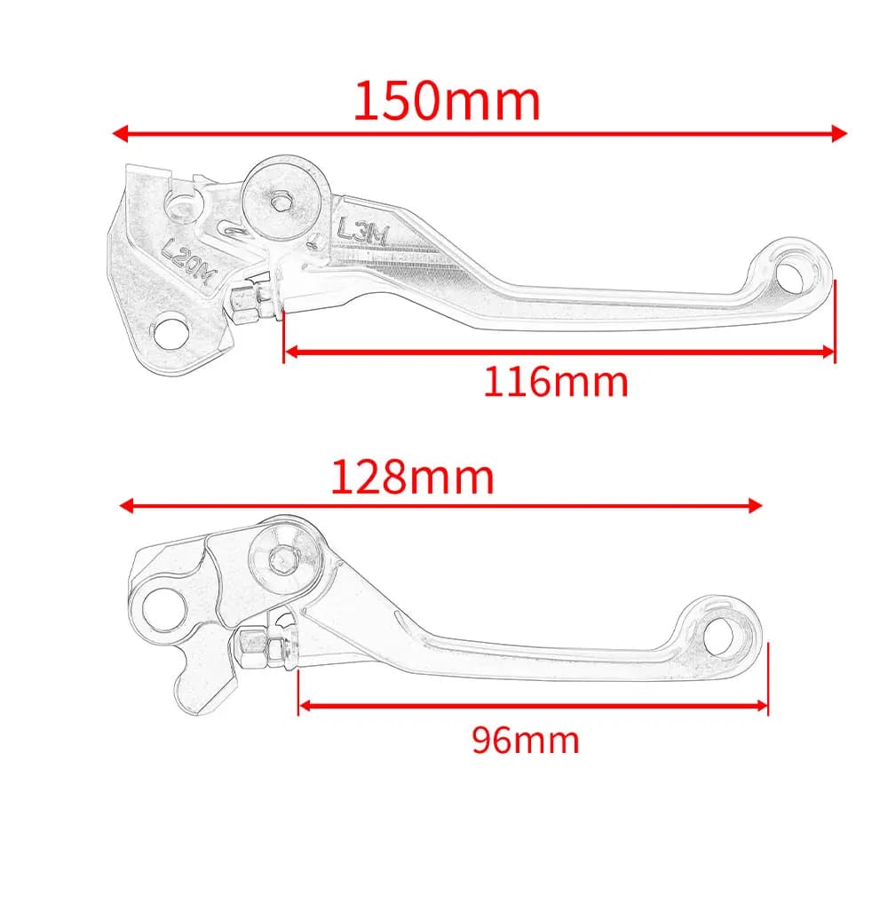 Pour HONDA CRF250F CRF250 F CRF 250F 2022 2021 2020 2019 CNC Dirt Bike moto Pivot leviers de frein d