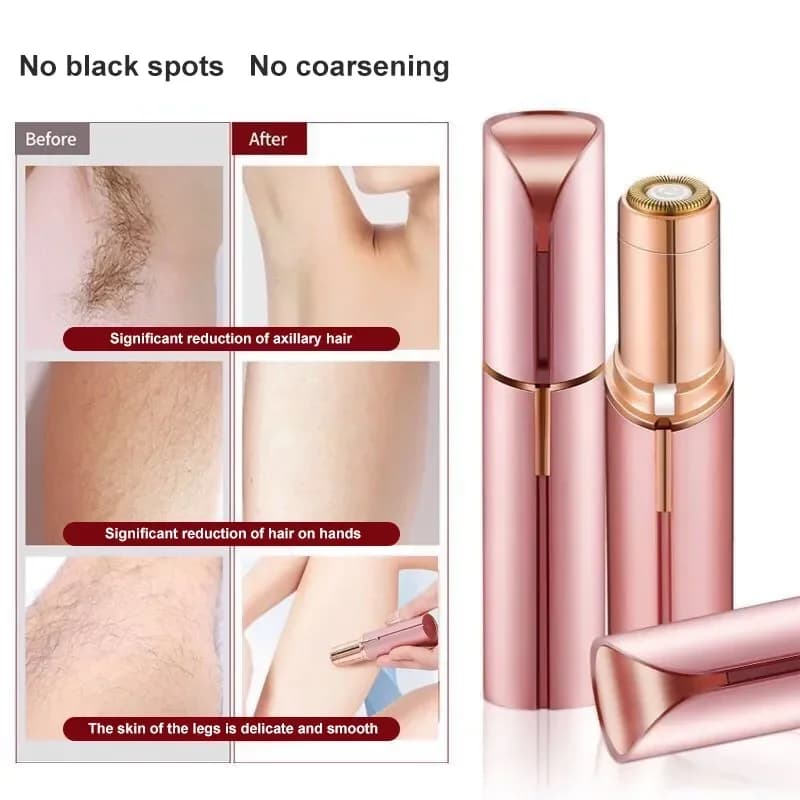 Nouvelle épilation électrique du visage épilateur sourcil rouge à lèvres forme indolore zones sensib