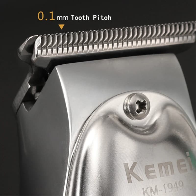Kemei tondeuse à cheveux professionnelle tout en métal hommes électrique sans fil tondeuse à cheveux