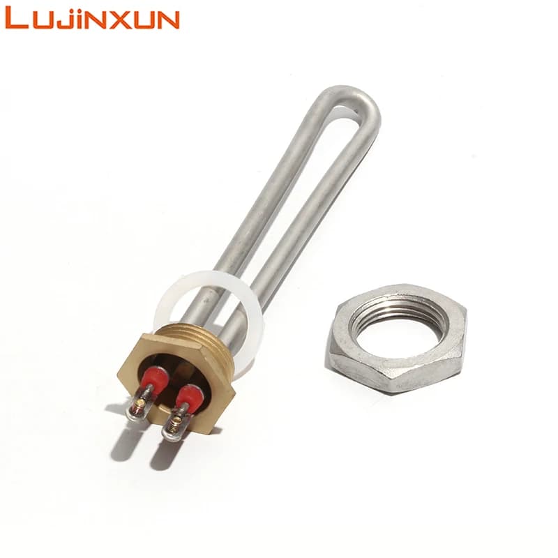 Lujinxun Chauffage DN25/32 mm, élément chauffant électrique 1,0" pour chauffe-chaudière/distributeur