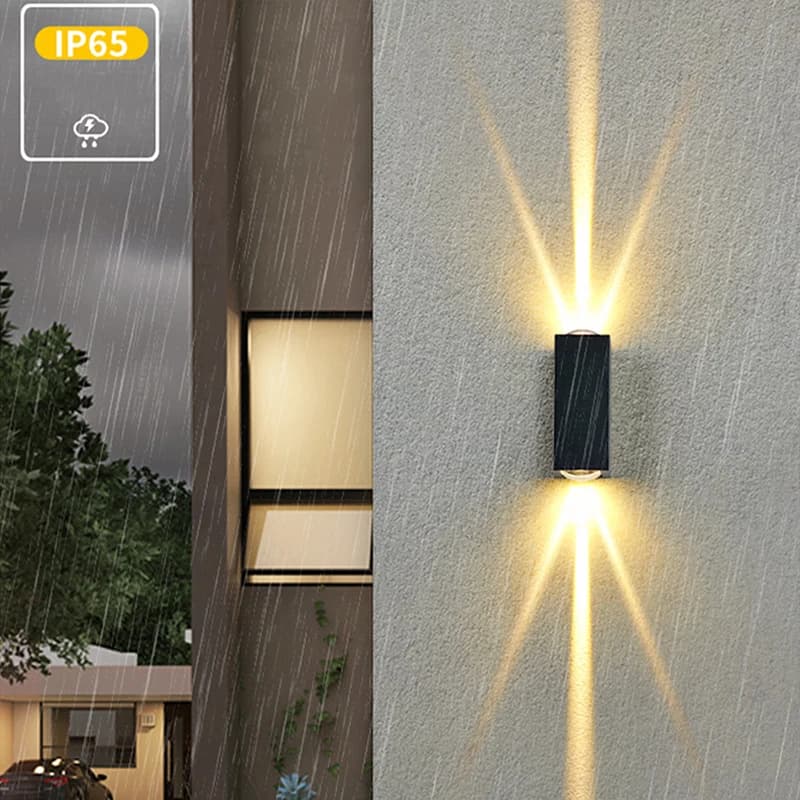 6W 10W mur LED lumière extérieure intérieure étanche IP65 porche jardin applique balcon terrasse déc