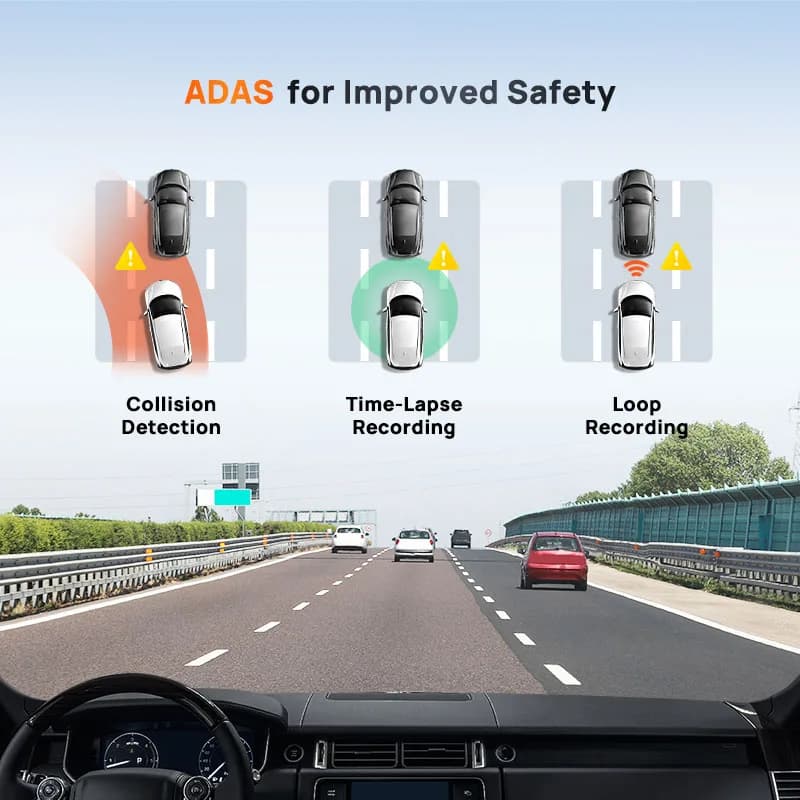 Version mondiale nouveau 70mai Dash Cam A510 1944P 3K Image HDR GPS ADAS 140FOV 24H Parking 70mai 4G
