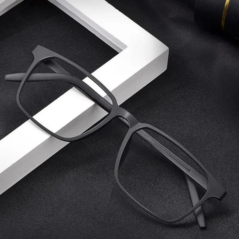 Lunettes de lecture multifocales progressives classiques en titane pur pour hommes, Anti-lumière ble