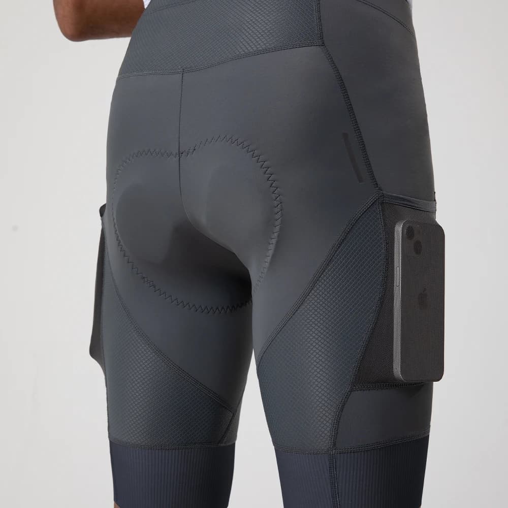 YKYWBIKE – Shorts de vélo rembourrés pour hommes, collants de sport confortables à 2 poches, coupe c