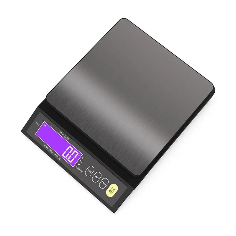 Balance de cuisine Rechargeable 5kg/10kg, entièrement étanche, affichage LCD, balance électronique e