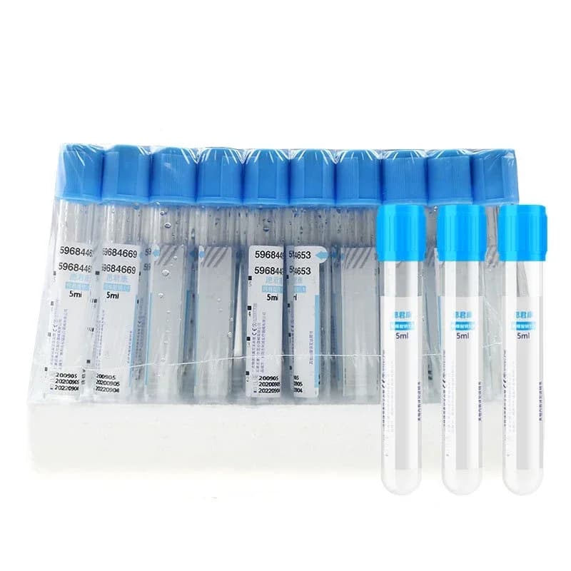 Tubes de collecte de sang/coagulation/Test en laboratoire EDTA, 100 pièces, Citrate de Sodium 1:9, T