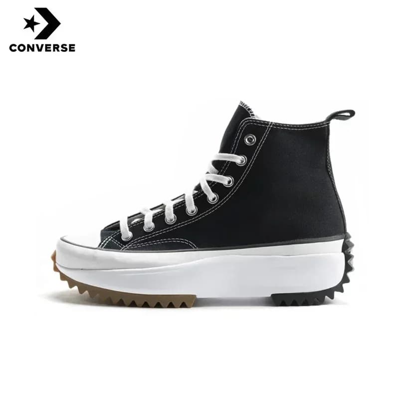 2025 Converse Run Star blanc noir gomme 168817C Absorption des chocs résistant à l'usure haut semell