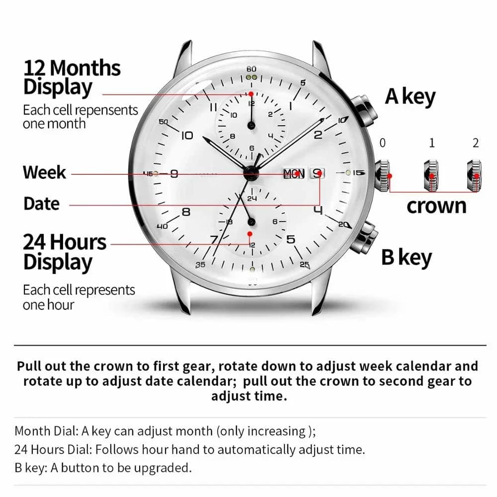 Montres mécaniques pour hommes, montre-bracelet automatique d'affaires, en acier inoxydable, lumineu