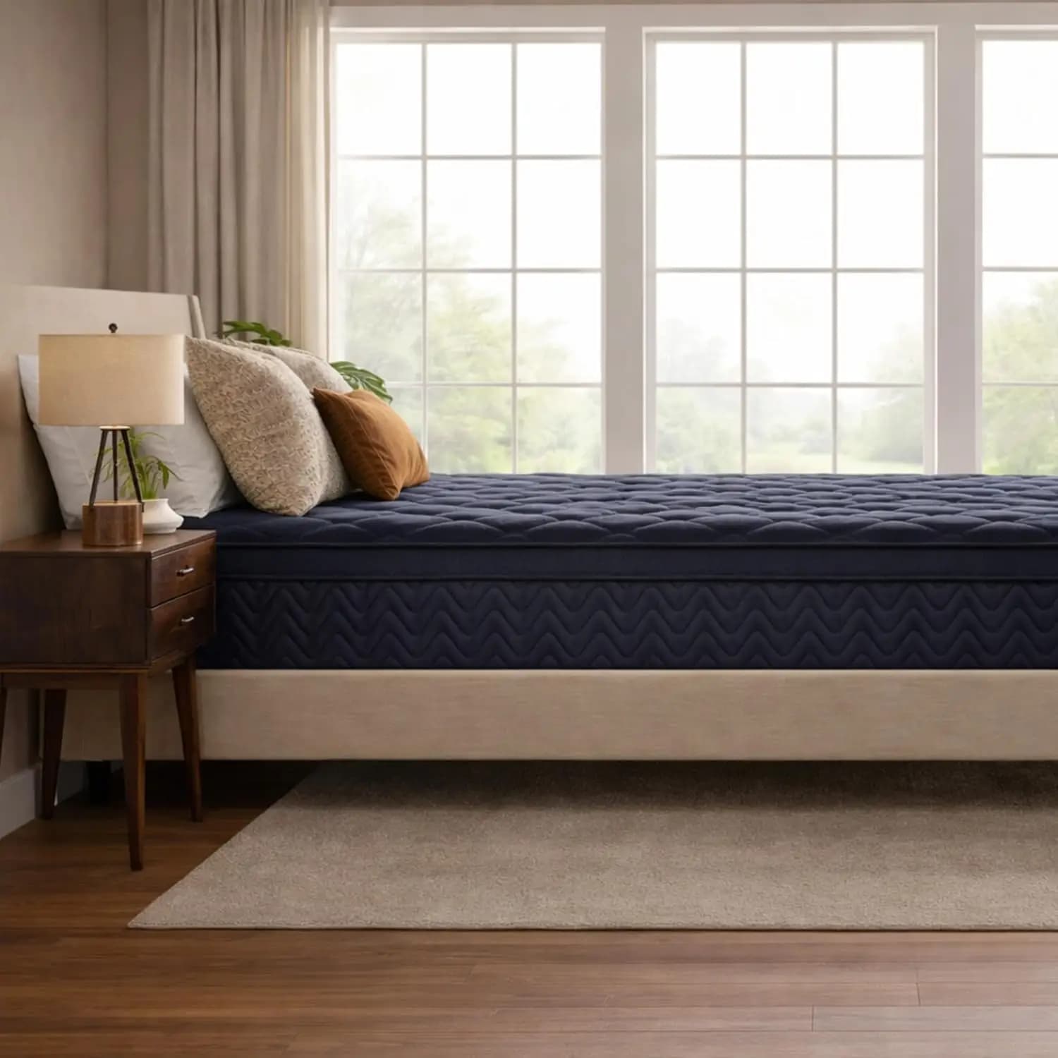Matelas pleine grandeur de 12 pouces avec ressorts ensachés, isolation des mouvements et soulagement