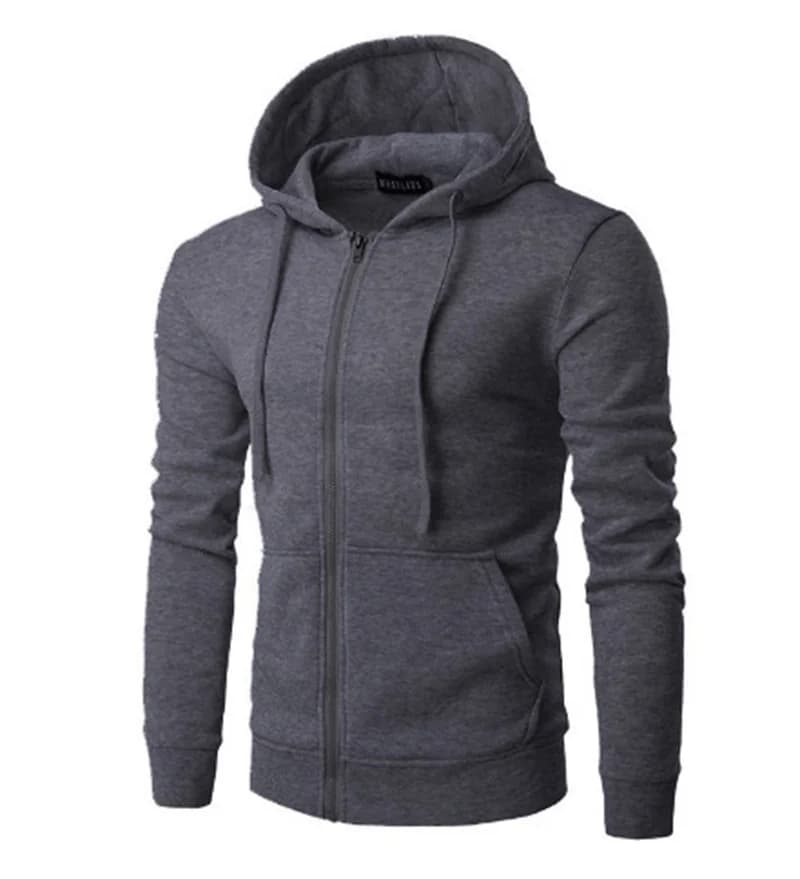 Printemps automne hommes sweats à capuche à manches longues cardigan à fermeture éclair homme/femme 