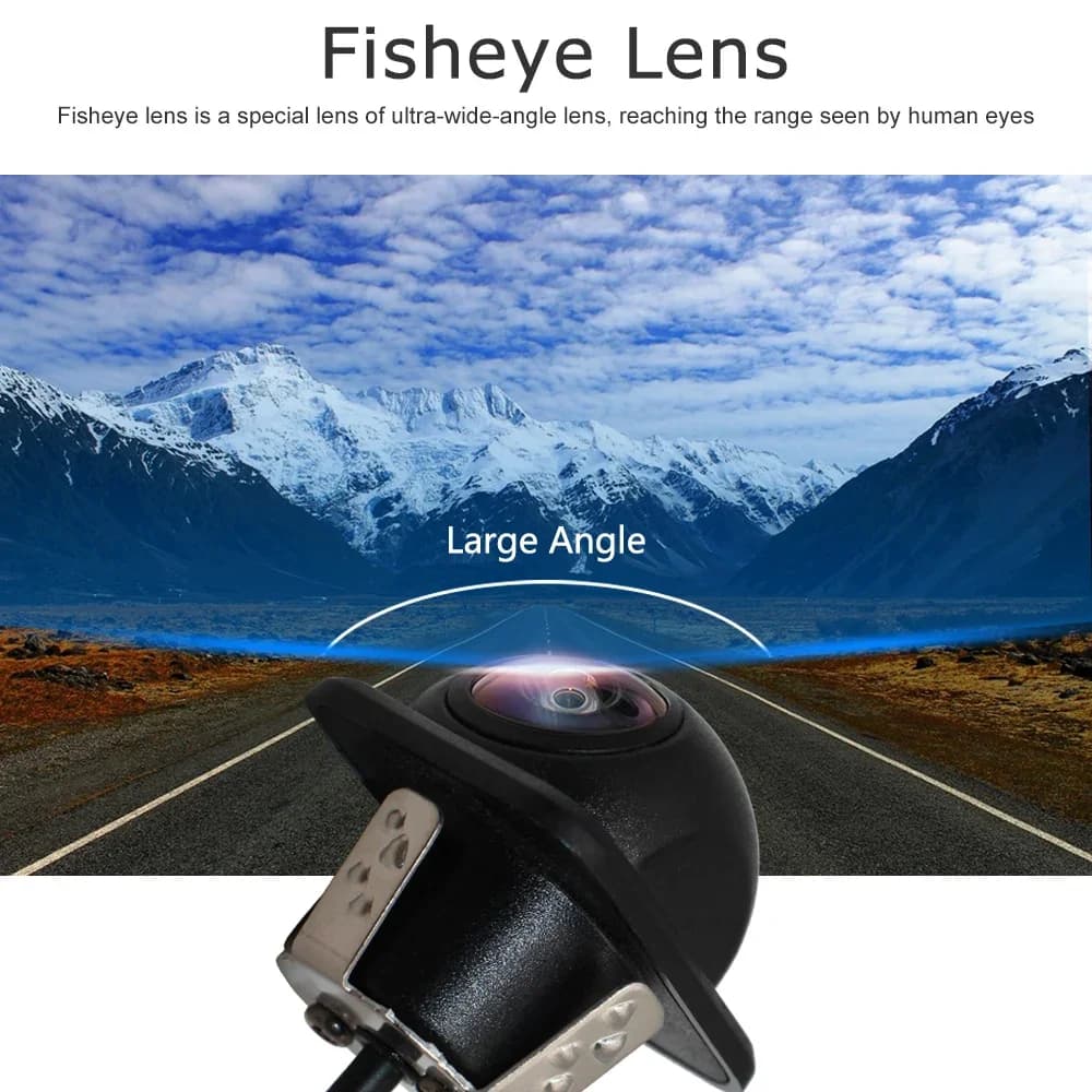 Smartour CCD objectif Fisheye caméra de voiture AHD 1080P vue arrière grand Angle caméra de recul HD