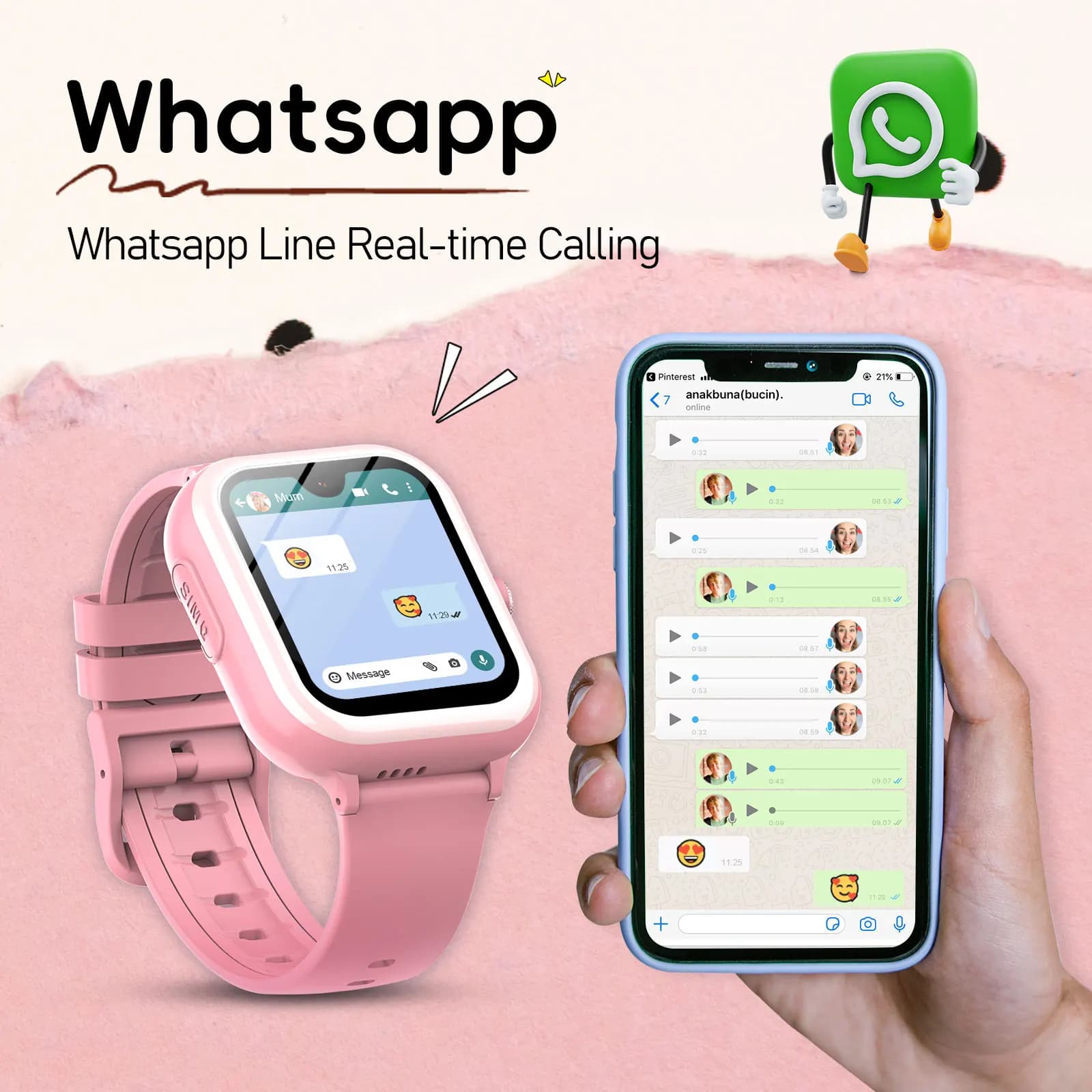 WONLEX-Montre Intelligente KT31 pour Enfants, 4G, SOS, WIFI, GPS Tracker, Écran AMOLED HD, Appel Vid