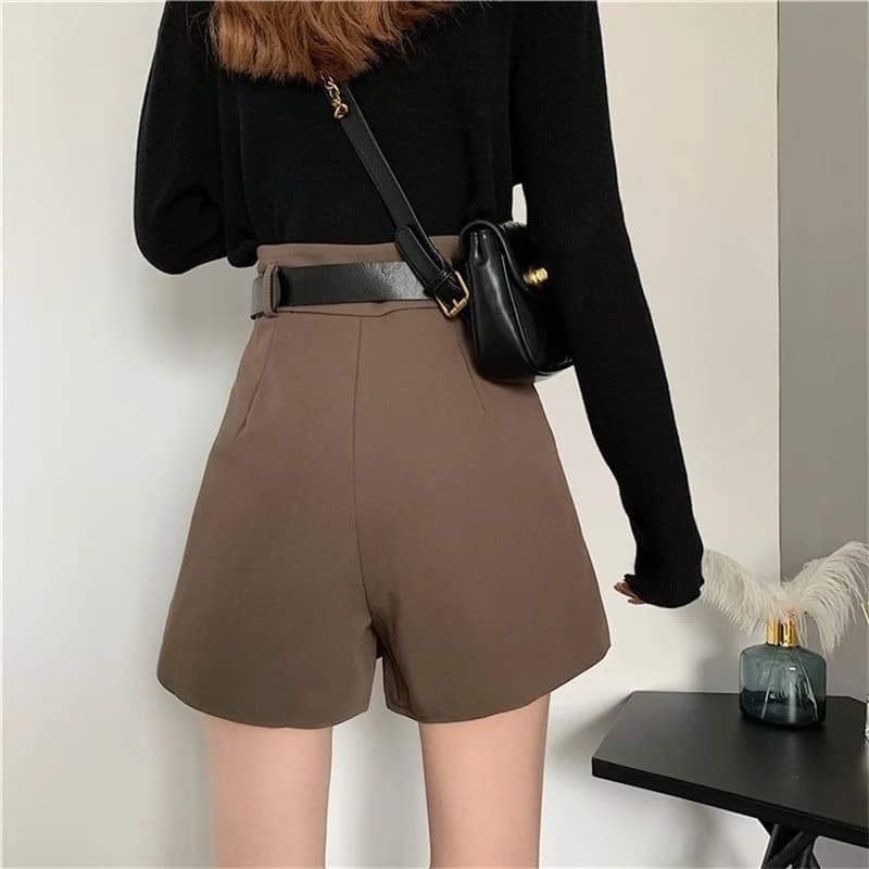 Shorts Femmes Été Jeunesse S-3XL Loisirs Élégant Solide Minimaliste Classique 03/All-match Femme Ten