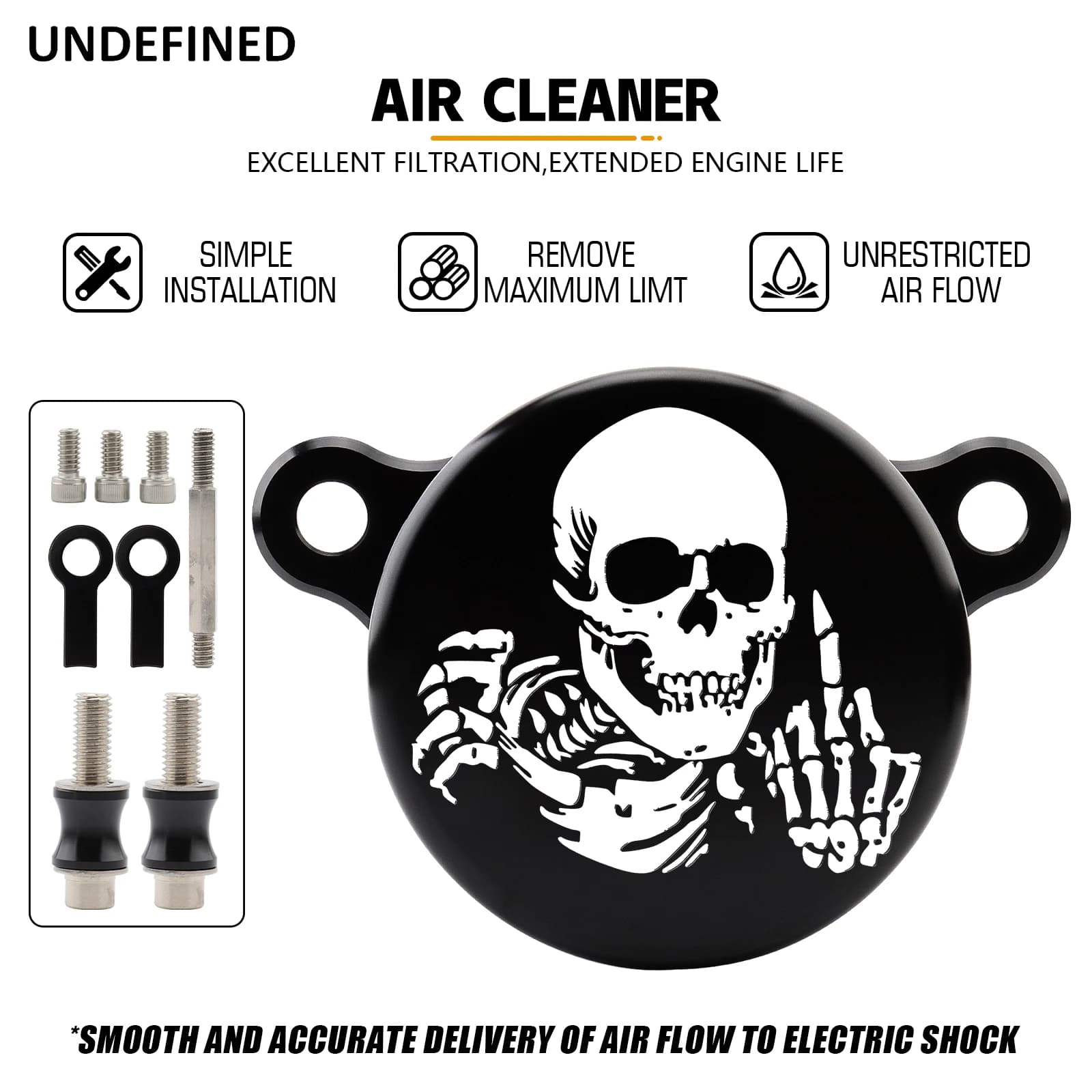 Système d'admission de filtre à Air de crâne de moto pour Harley Sportster XL883 XL1200 Iron 883 qua
