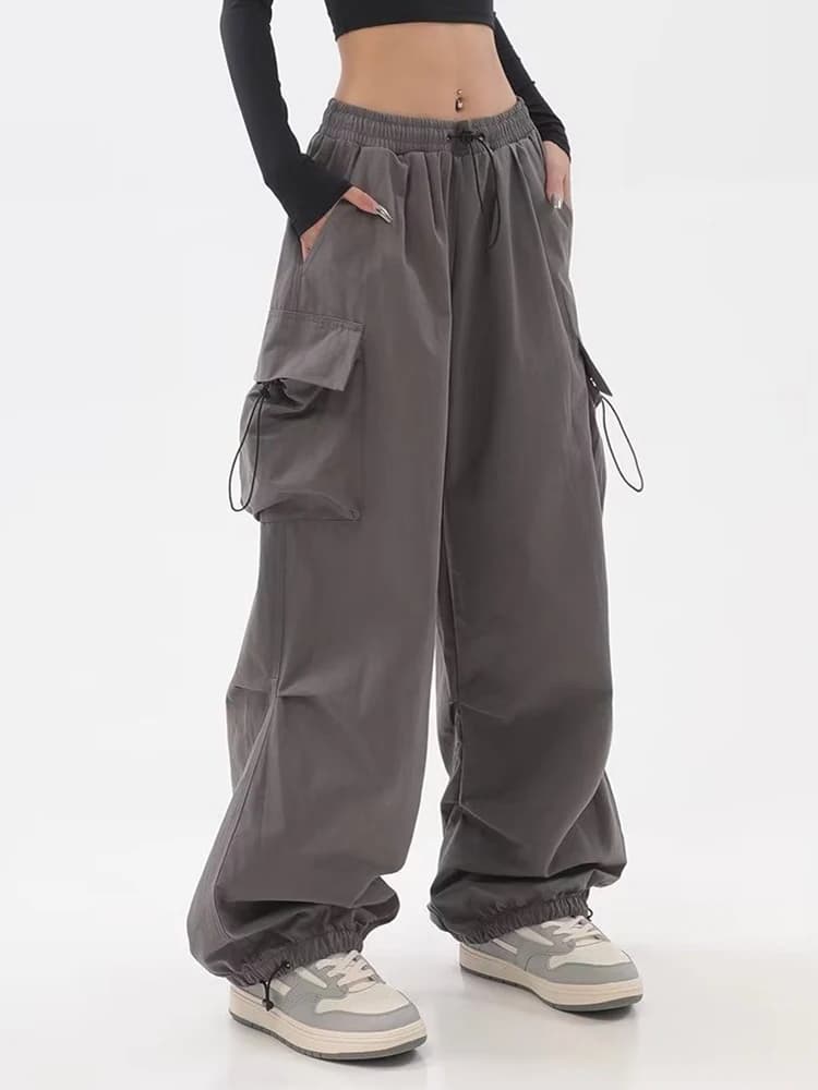 Zoki – pantalon Cargo pour femmes, style rétro américain, Streetwear, Hip Hop, mode d'été, Bf Haraju