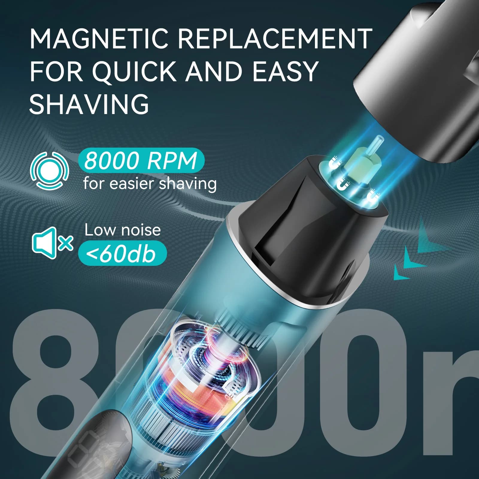 Kensen S16 tondeuse à cheveux électrique pour hommes 3 en 1 Machine de coupe de cheveux nez/barbe to