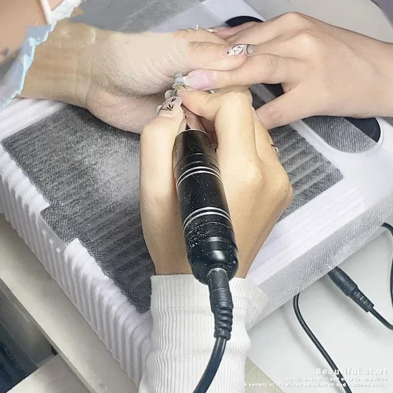 Filtre en papier pour aspirateur d'ongles, 100 pièces, collecteur rose/blanc/bleu, remplacement du f