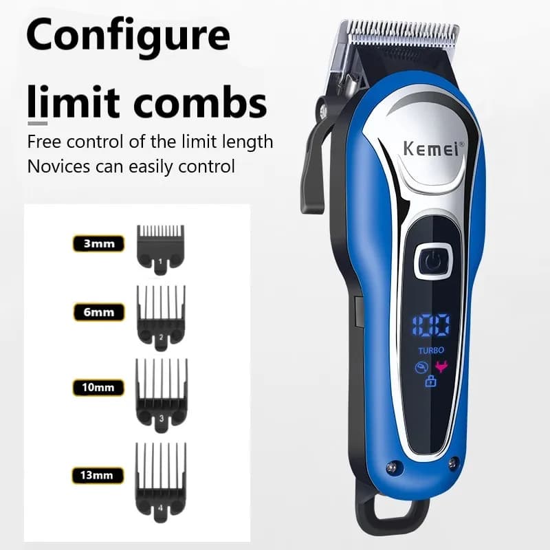 Kemei tondeuse à cheveux tondeuse à cheveux professionnelle tondeuse à cheveux électrique pour homme