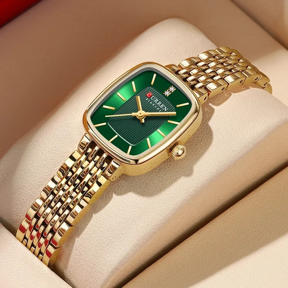 CURRN 9093 montre à Quartz pour femmes mode loisirs diamant Simple or argenté bande d'acier montre-b