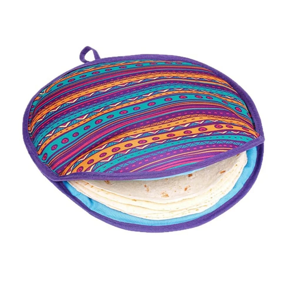 Pochette chauffante pour tortillas, isolée, réutilisable, pour garder les tortillas au chaud, 12 pou