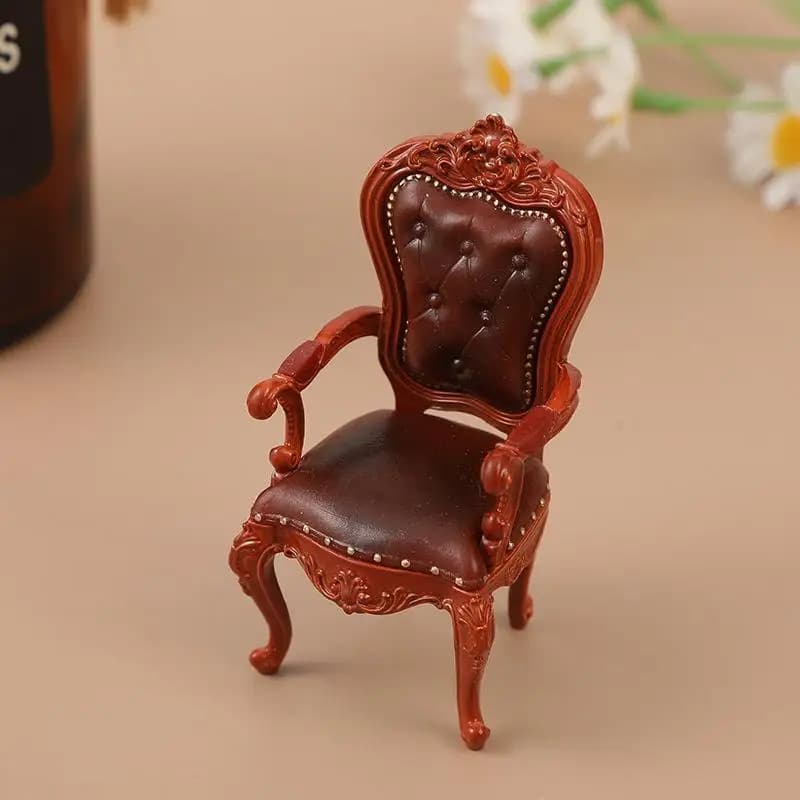Mini fauteuil de Simulation pour maison de poupée, modèle de maison, salon, canapé, chaise, meubles 
