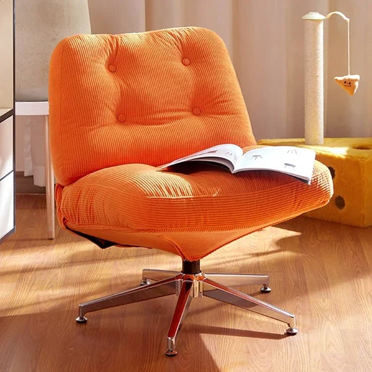 Fauteuil pivotant nordique moderne en métal, ensembles de canapés en velours pour la maison, mobilie