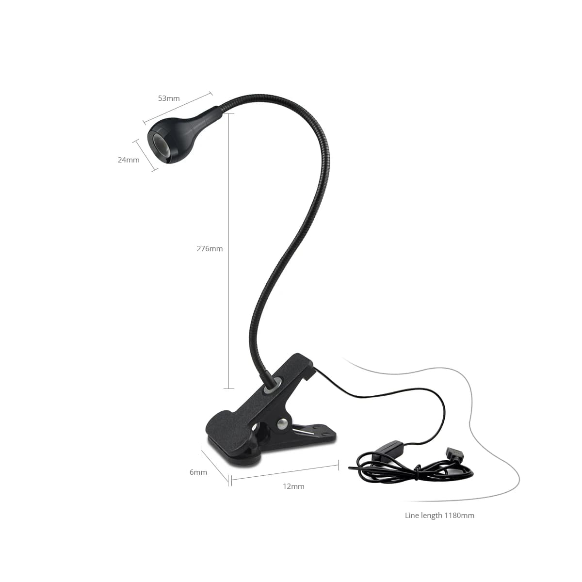 Lampe d'alimentation USB lampe de lecture avec Clip de support lampe de Table Flexible lampes de lec
