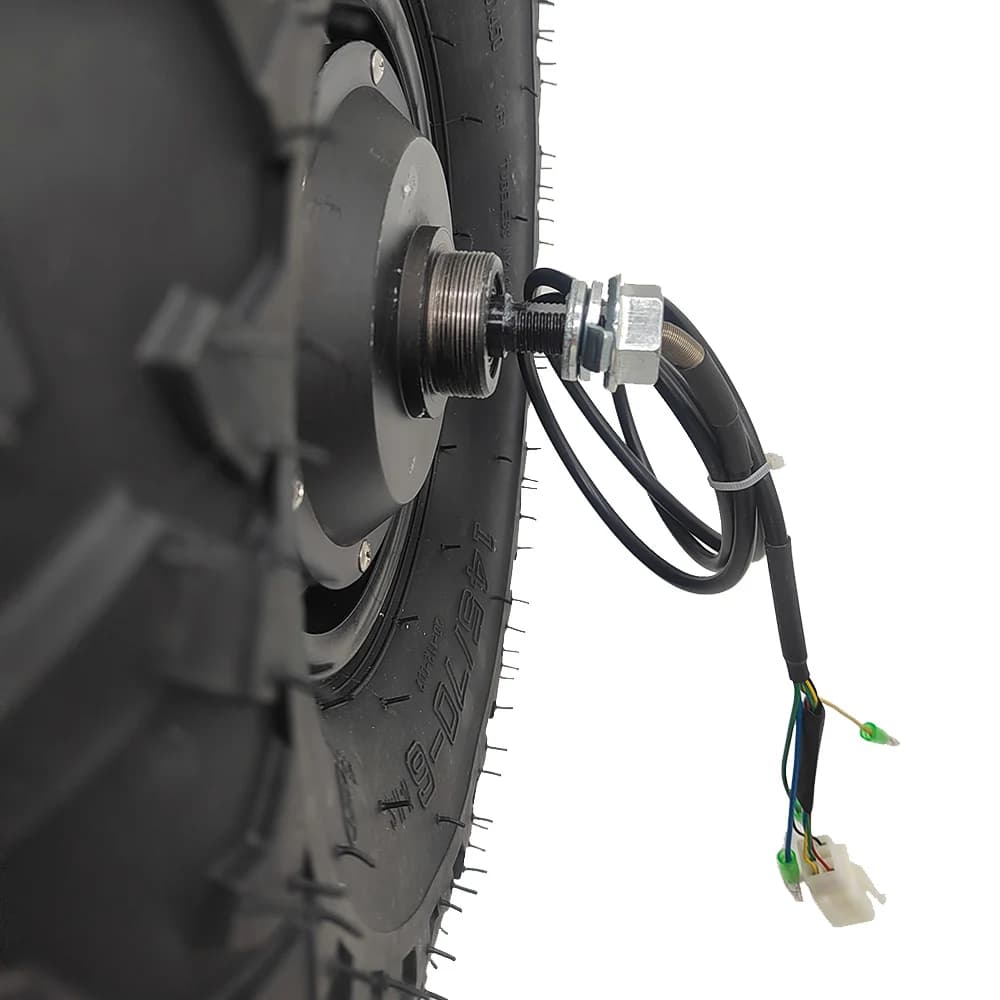 Kit de moteur de moyeu de brouette électrique, roue rugueuse, tout terrain, 24V, 36V, 48V, 350W, 500