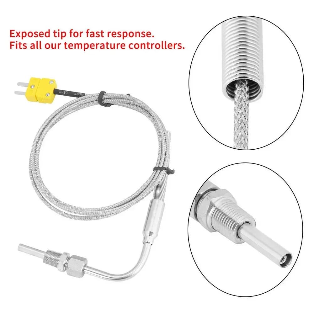 Capteur de température de Thermocouple EGT type K avec raccords de Compression NPT 1/8 ", connecteur