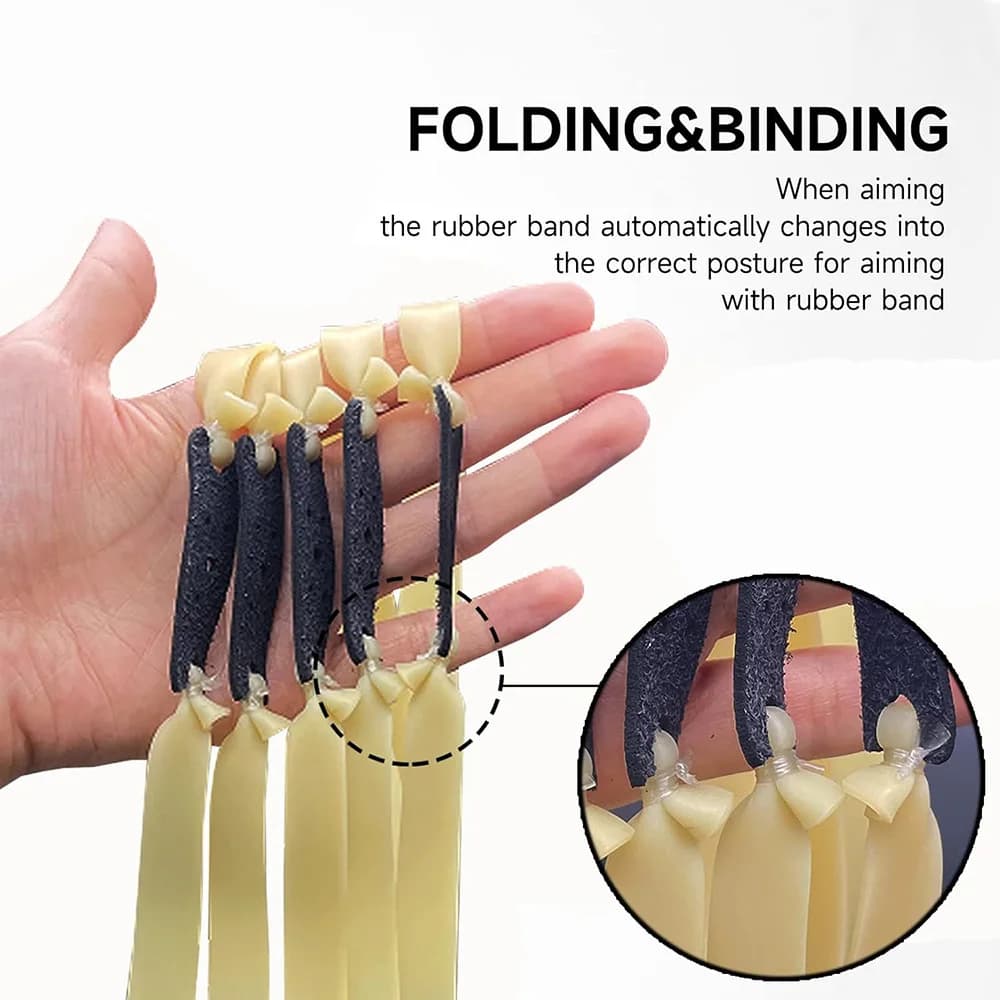 20 pièces épaissi 0.6mm fronde bandes de caoutchouc remplacement plat Latex bande pour fronde tir ch