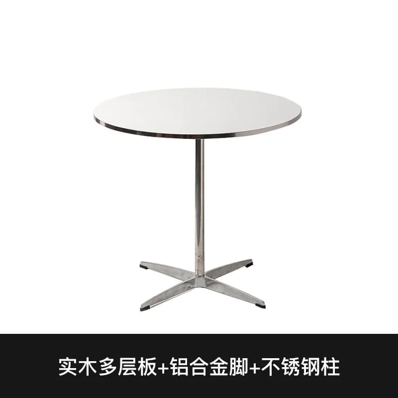 Table de salle à manger ronde pour restaurant, table d'angle compacte pour terrasse, table de salle 