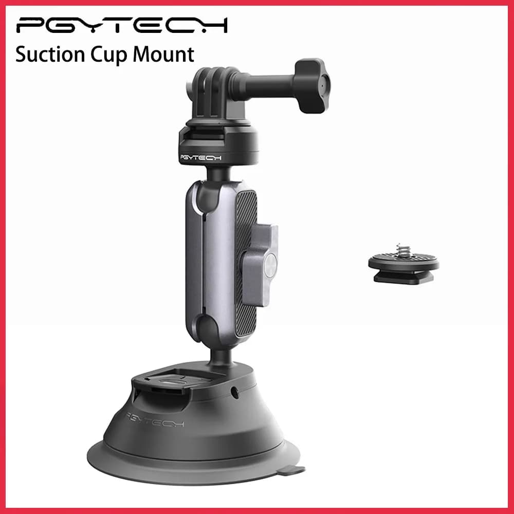 Support de voiture à ventouse PGYTECH CapLock 360 °   Rotation pour DJI OSMO Action POCKET 3 Gopro12