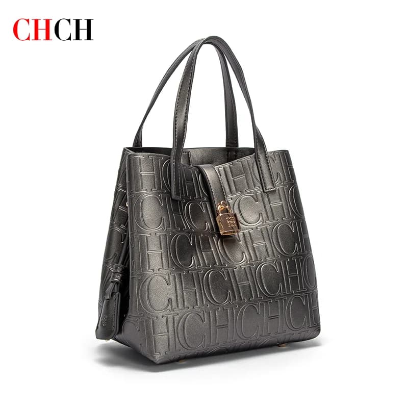 CHCH – sac fourre-tout pour femmes, nouveau sac de Shopping pour mère chignon en acier gaufré