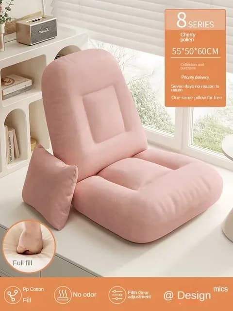 Chaise longue pliable, confortable et élégante, pour dortoir et chambre à coucher, Style Tatami Vint
