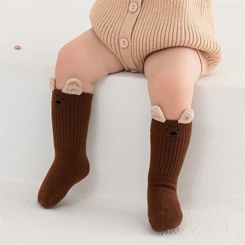 Chaussettes mignonnes en coton doux pour filles et garçons, chaussettes courtes pour bébés garçons e
