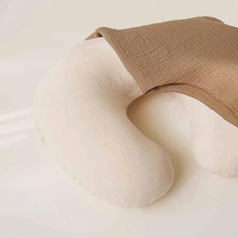 2 pièces/ensemble housse de coussin d'allaitement pour oreillers d'allaitement Ultra-doux mousseline