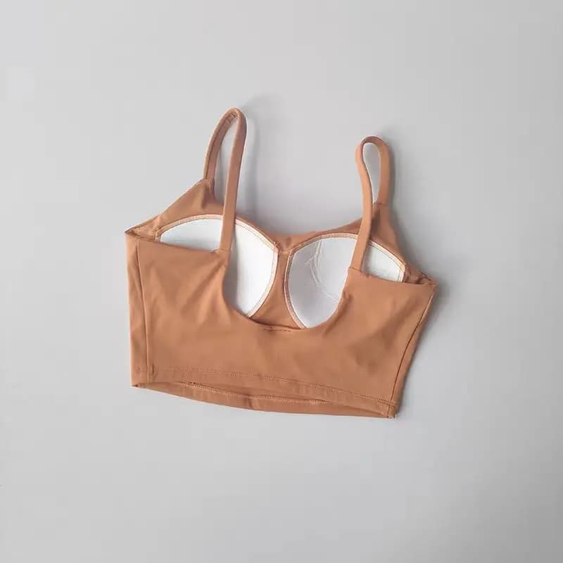 Femmes Sport soutien-gorge haut Push Up Fitness fixe avec coussinet Yoga soutien-gorge sous-vêtement