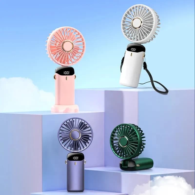 Mini ventilateur portatif pliable USB, ventilateurs suspendus au cou, ventilateur Rechargeable à 5 v
