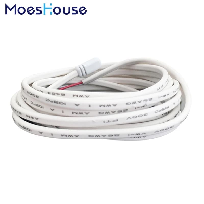 MoesHouse Sonde de sol électrique 2,5 m de longueur 10K 3950 16A pour thermostat de système de chauf