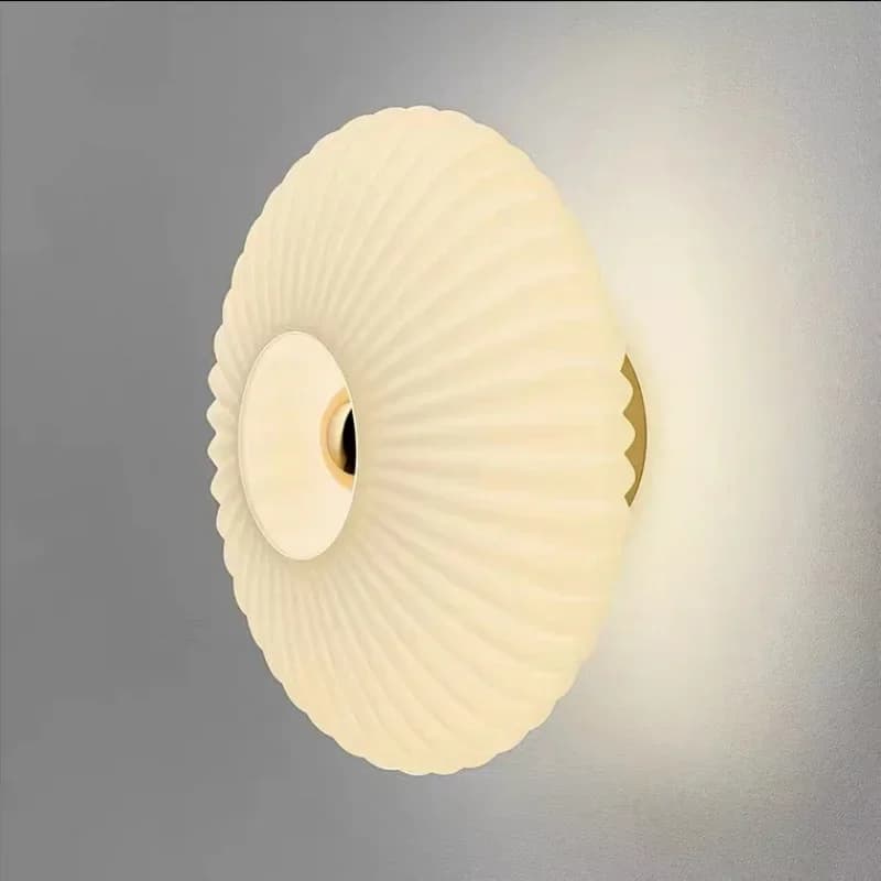 Appliques murales LED nordiques en verre ondulé, luminaires décoratifs pour couloir, allée, escalier