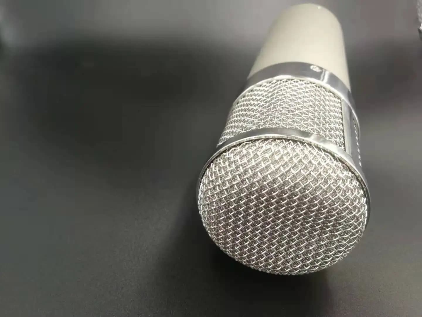 Coque de studio pour microphone U47, coque de bricolage, couleur argent avec panier chromé, en stock